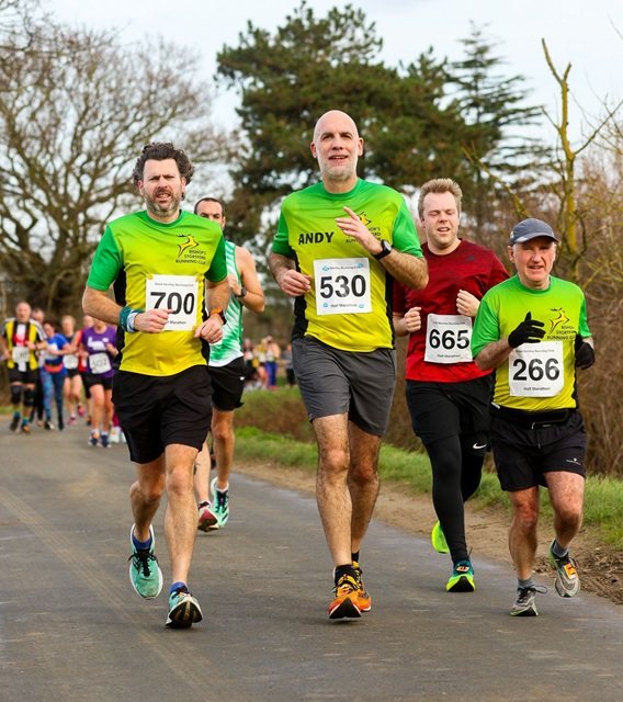 Club runners at a race