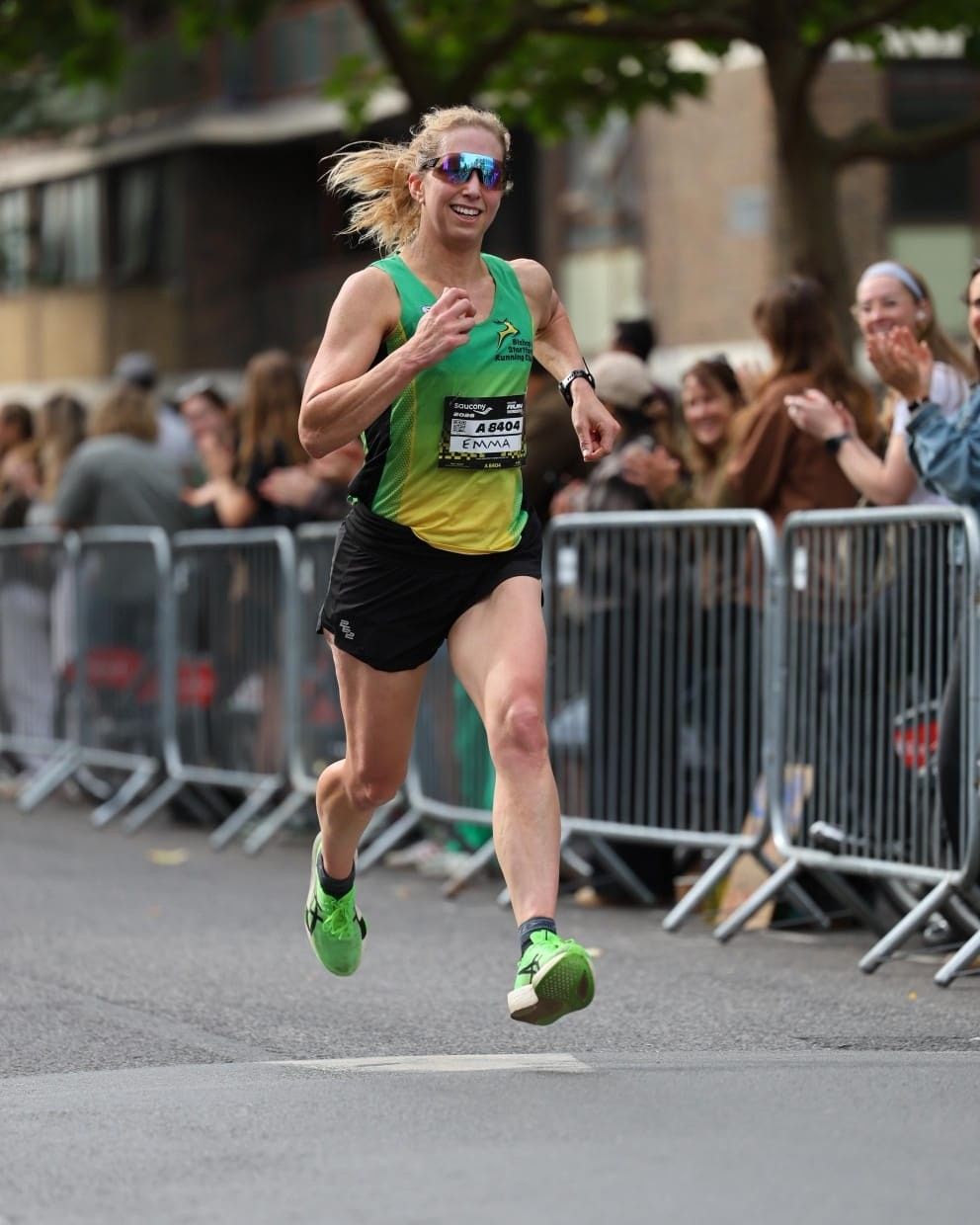Emma Cowper, age-category winner at the Shoreditch half
