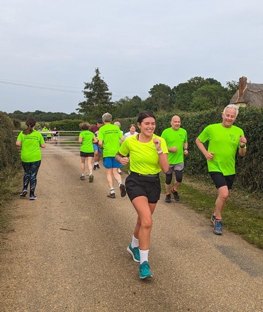 Runners on a recent beginners course